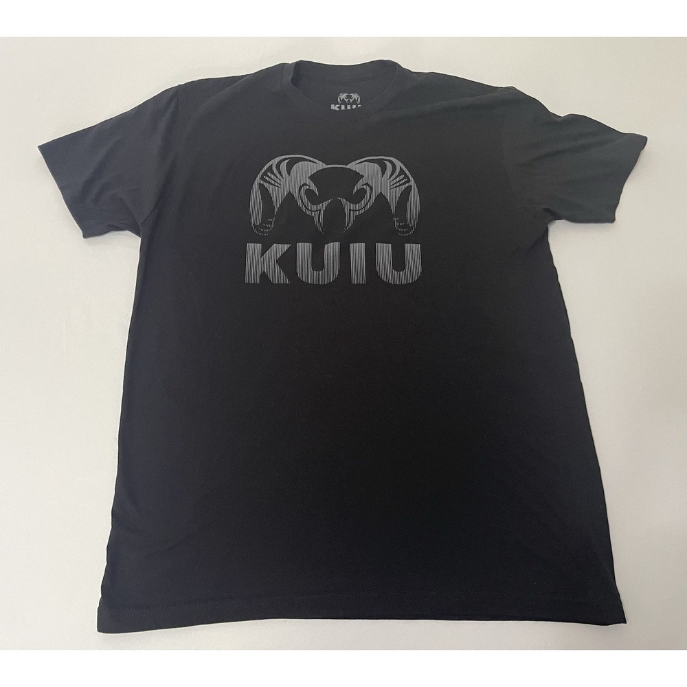 KUIU Shirt Men Large Black Short Lightweight Sleeve Ram Graphic Casual Tee